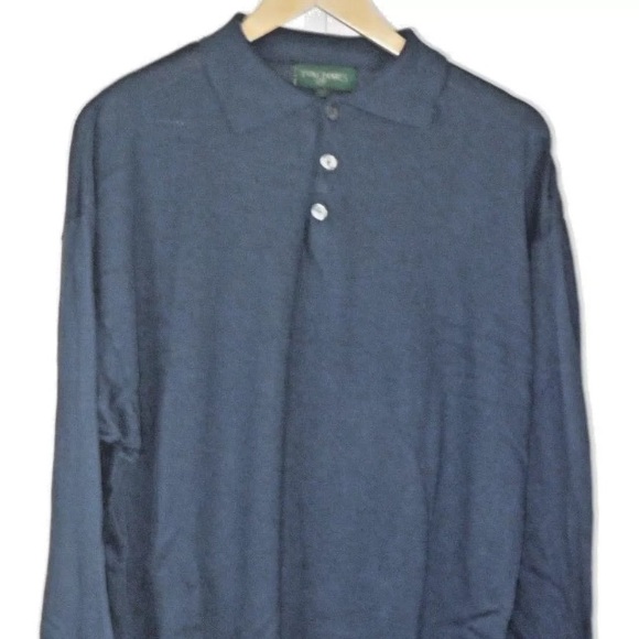 Tom James Men’s Polo Sweaters Made in Italy Sz XL - Picture 6 of 8